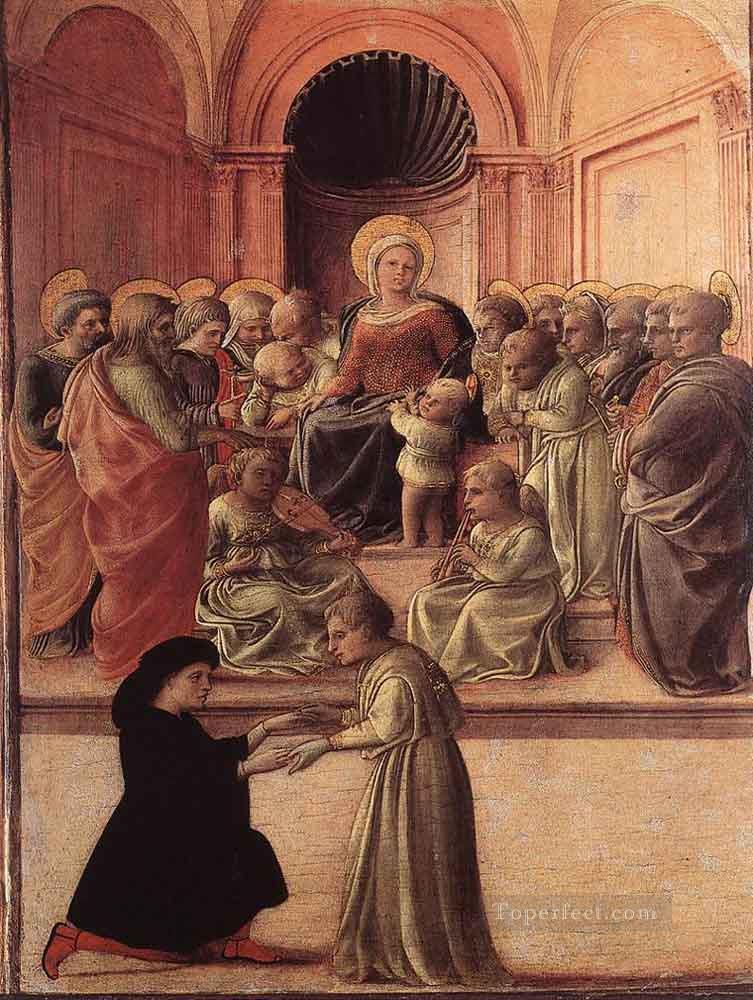 Madonna And Child With Saints And A Worshipper Renaissance Filippo Lippi Oil Paintings